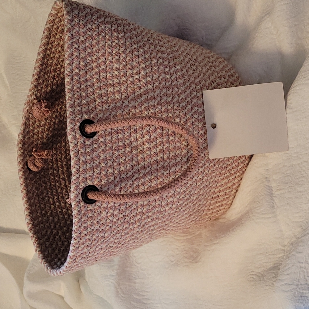 Super Cute Pink Summer Indian Basket Tote